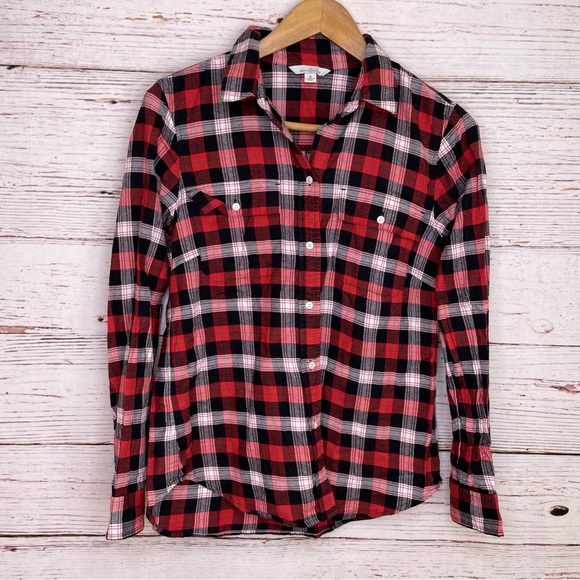L.L. Bean signature plaid soft flannel shirt - Picture 1 of 6